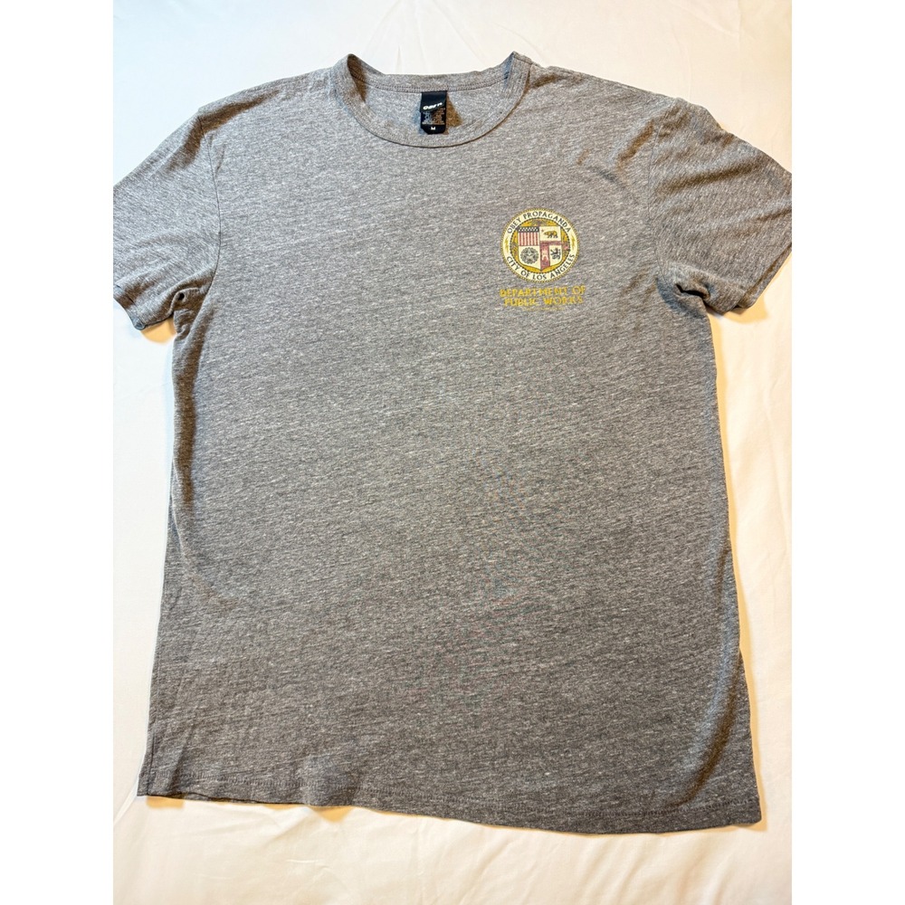 Obey Propaganda Los Angeles Dept of Public Works Graphic T-Shirt Gray Medium
